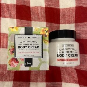 Beekman 1802 Apricot & Honey Tea Pure Goat Milk Whipped Body Cream 8 oz NEW